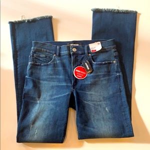 Express Barely Boot High Rise Jeans